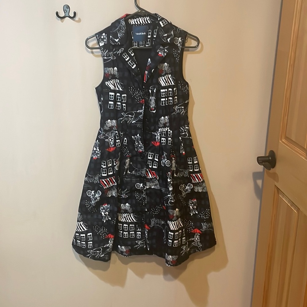 ModCloth size S Parisian print dress
